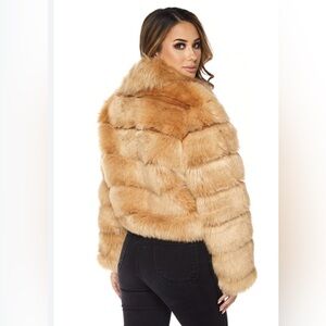 Hot & Delicious Faux Fur Teddy Jacket - Tan